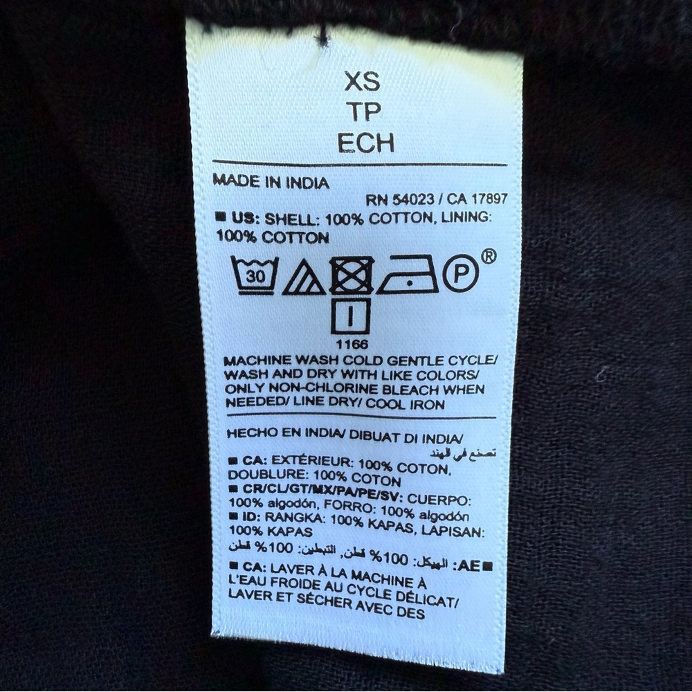 OLD NAVY | Black Gauze Swing Dress Sz XS - Picture 6 of 6